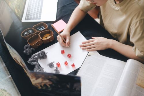 Texas Tabletop Games Man Playing Dungeons and Dragons