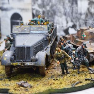 Play as the German army in the Austin tabletop game Bolt Action.