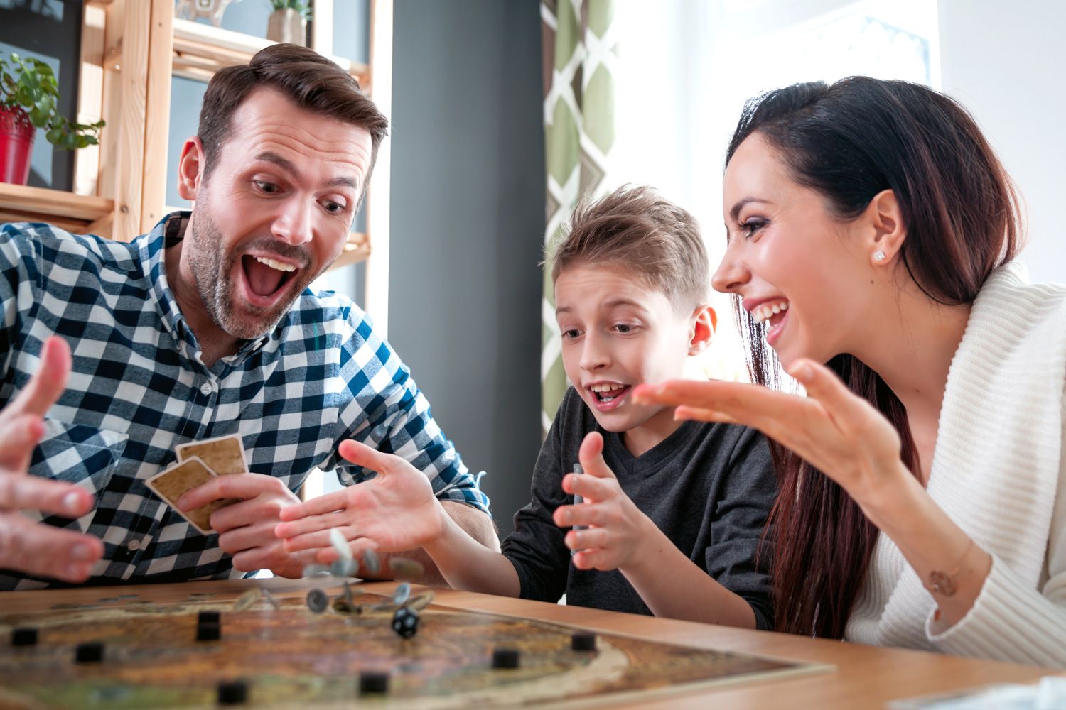 Texas Tabletop Games Group of Friends Playing Tabletop Game