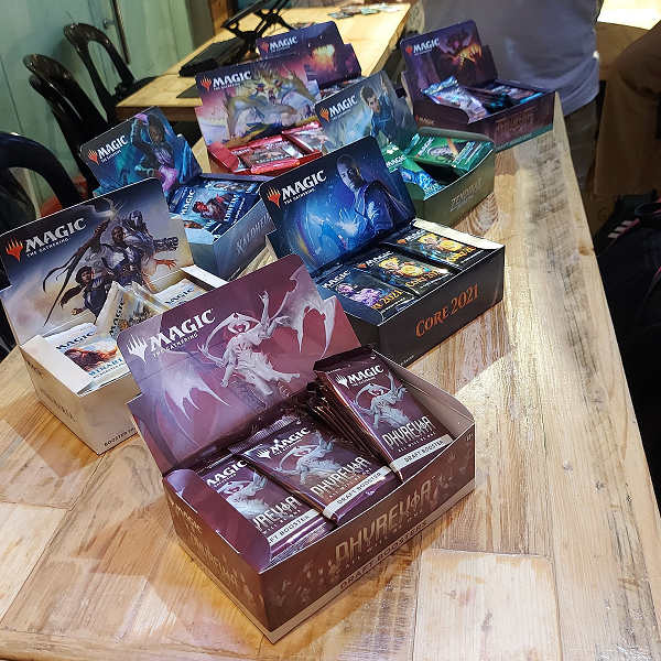 Draft booster packs of Houston MTG used for a prerelease event.