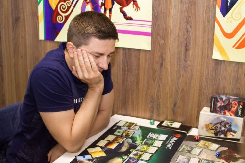 Man Playing Magic The Gathering